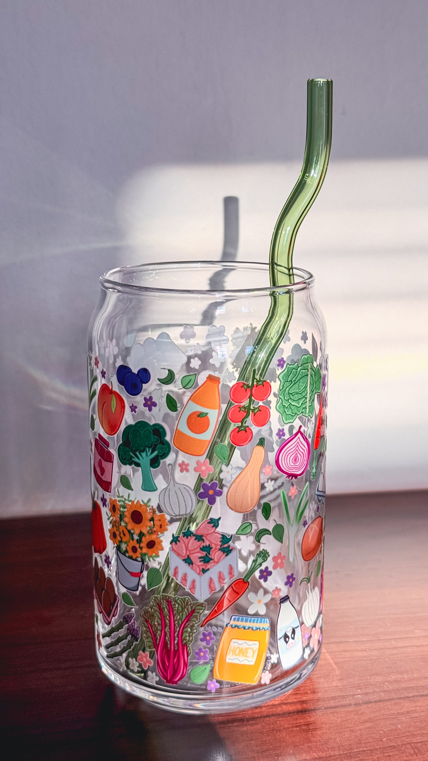 Farmer's Market Glass Cup