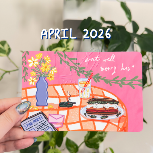 Snail Mail Recipe Art Card - APRIL 2026