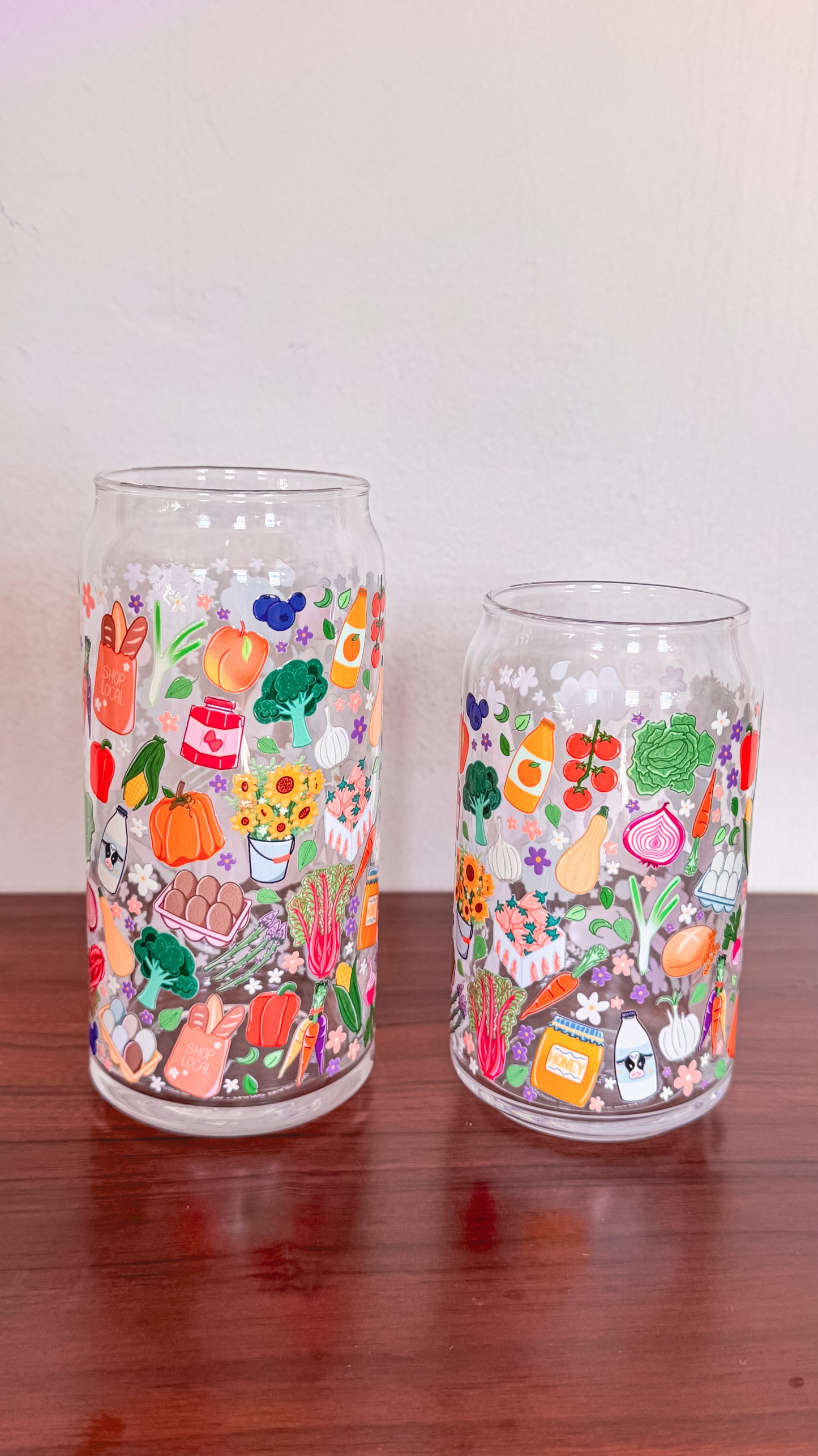 Farmer's Market Glass Cup