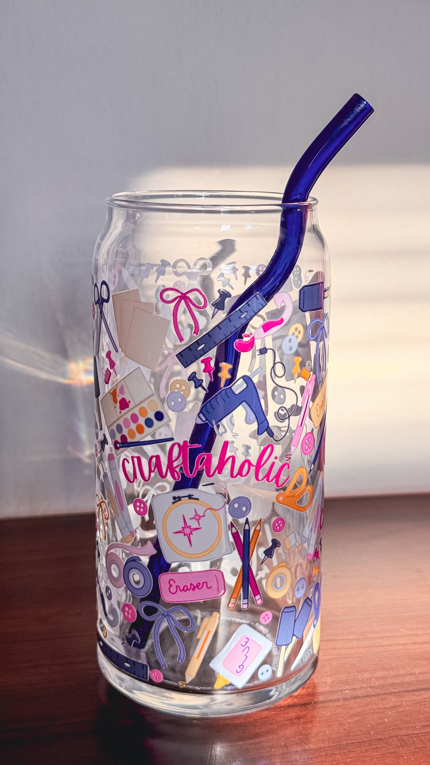 Craft-A-Holic Glass Cup
