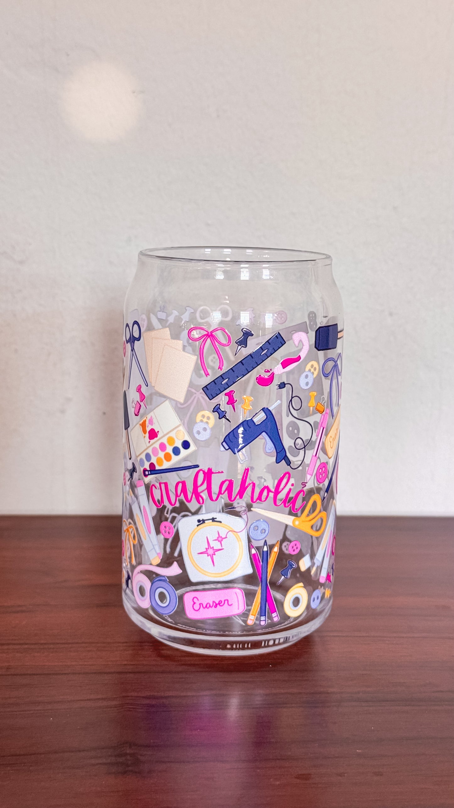 Craft-A-Holic Glass Cup