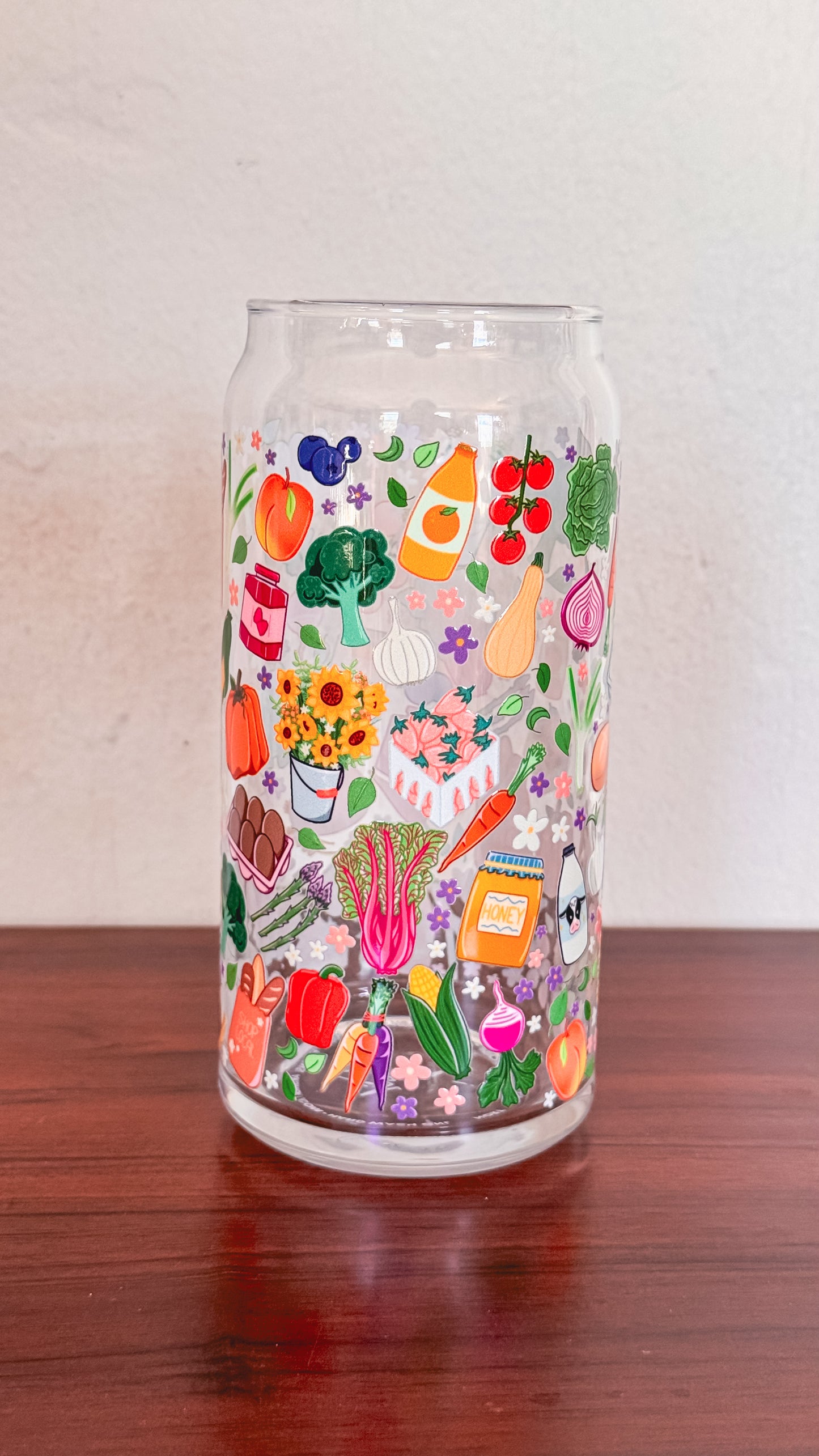 Farmer's Market Glass Cup