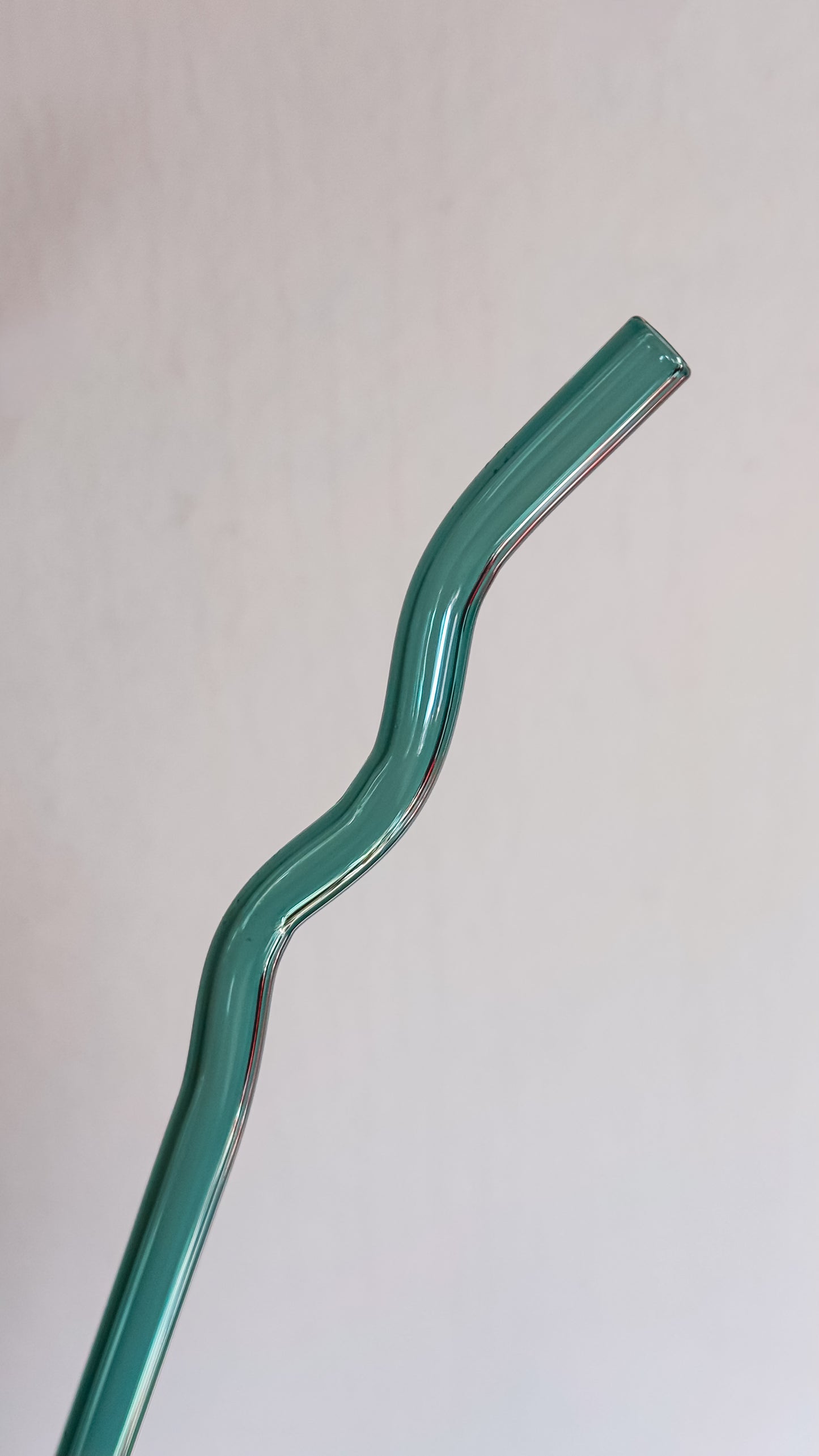Wavy Reusable Glass Straws