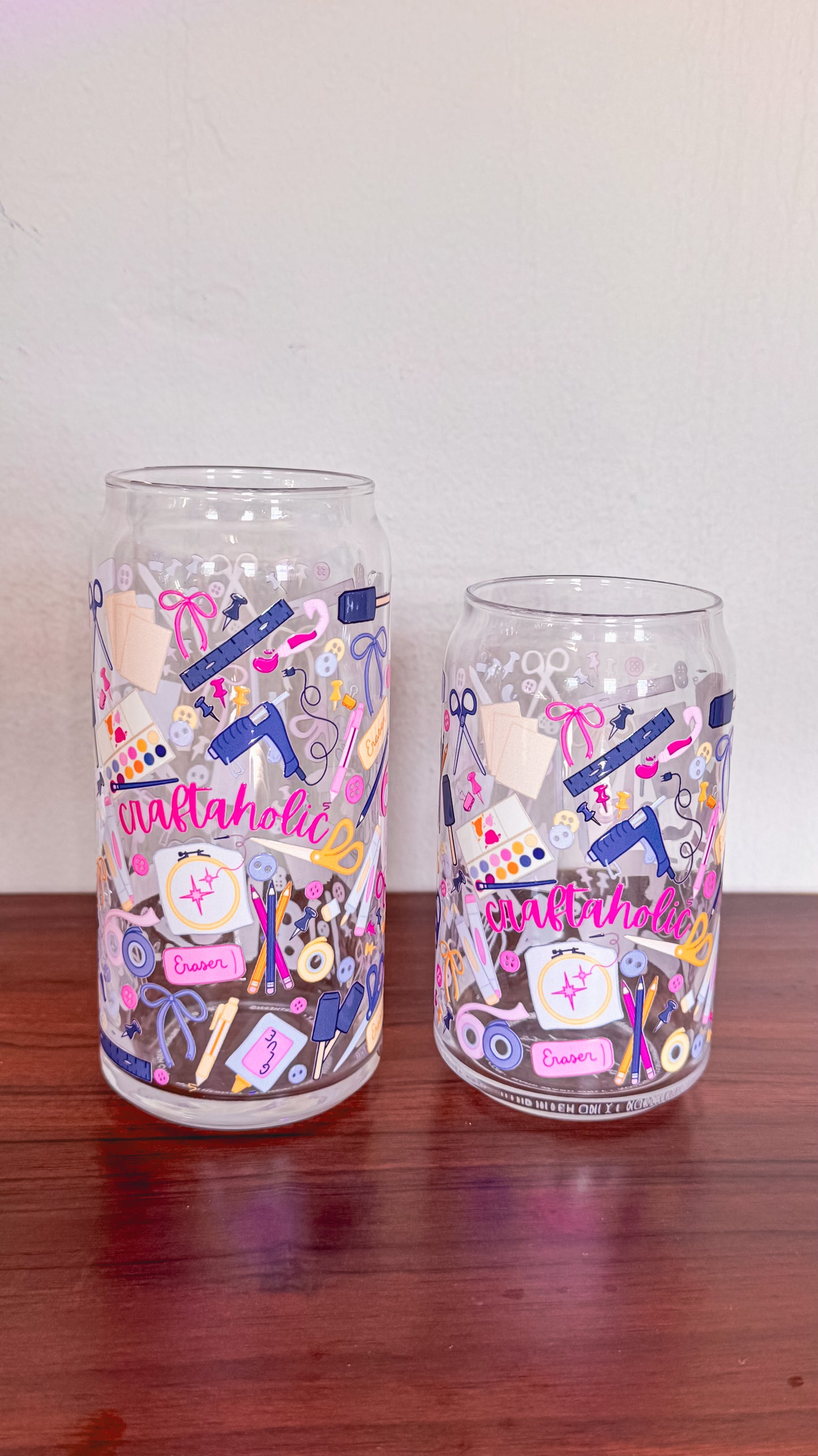 Craft-A-Holic Glass Cup