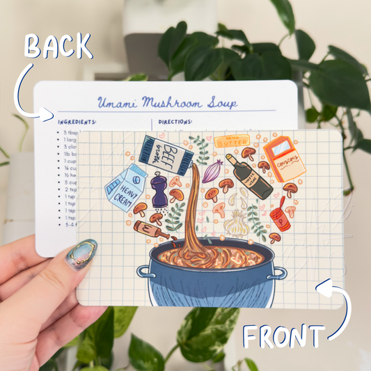 Snail Mail Recipe Art Card - MARCH 2026