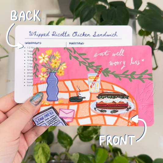 Snail Mail Recipe Art Card - APRIL 2026