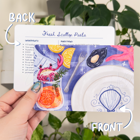Snail Mail Recipe Art Card - JULY 2026