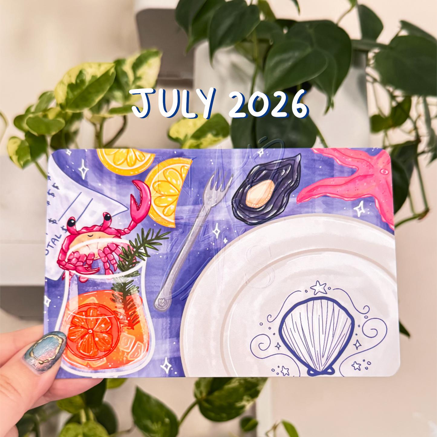Snail Mail Recipe Art Card - JULY 2026
