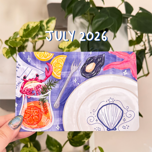 Snail Mail Recipe Art Card - JULY 2026