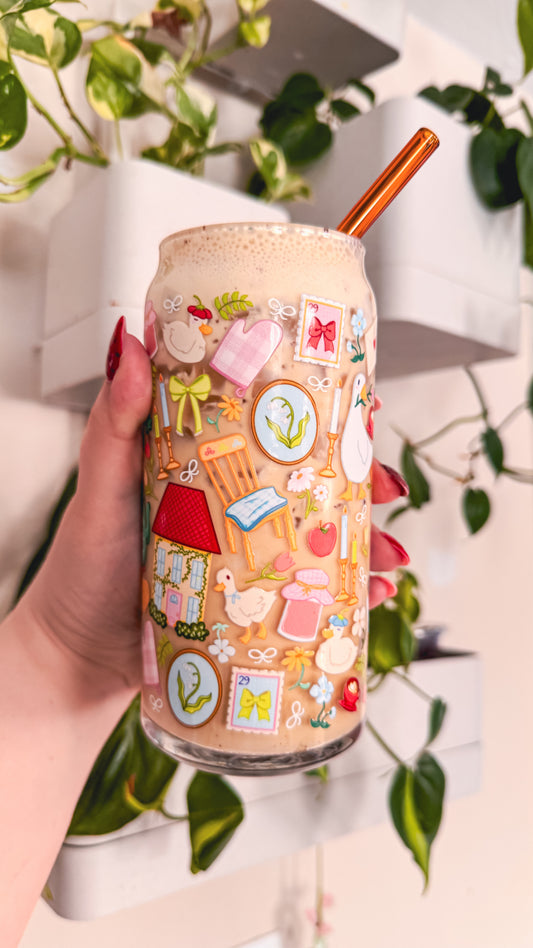 Home Sweet Home Glass Cup
