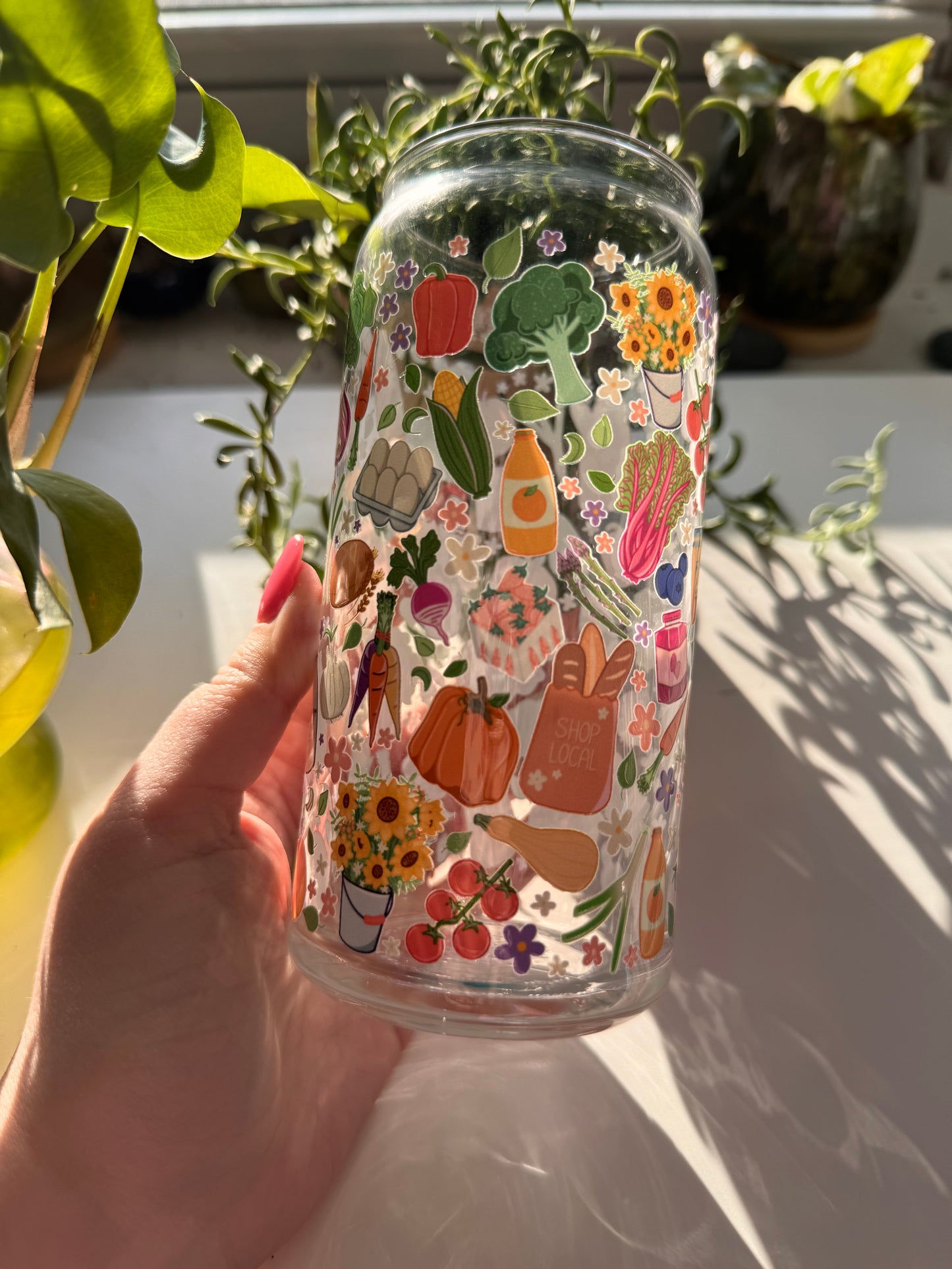 Farmer's Market Glass Cup